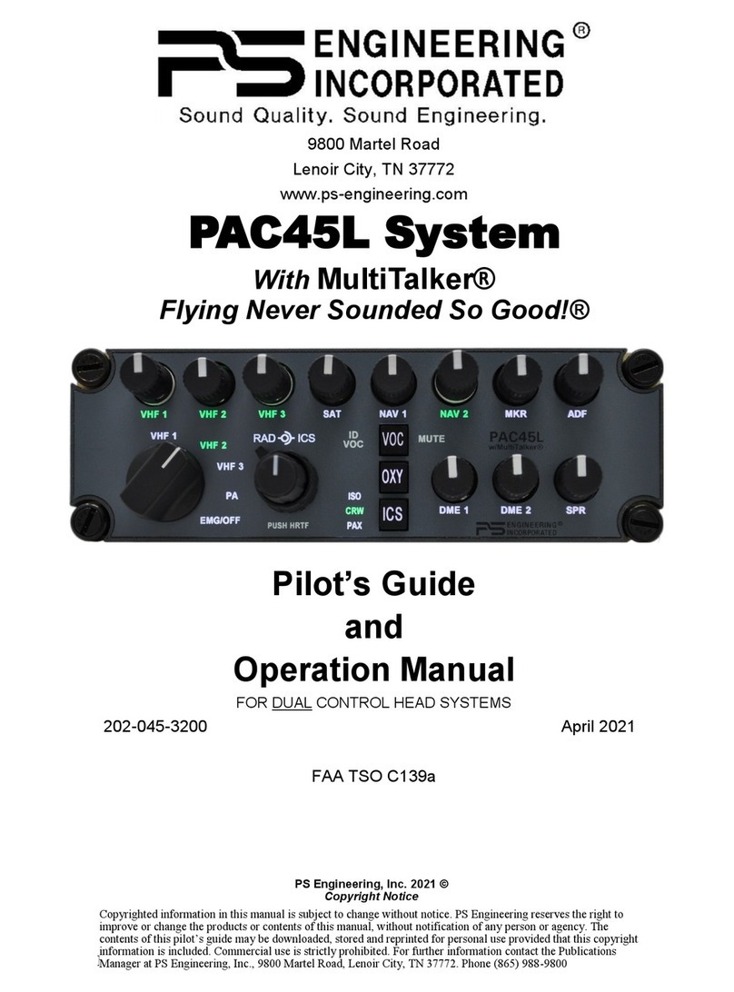 PS Engineering PAC45L User manual