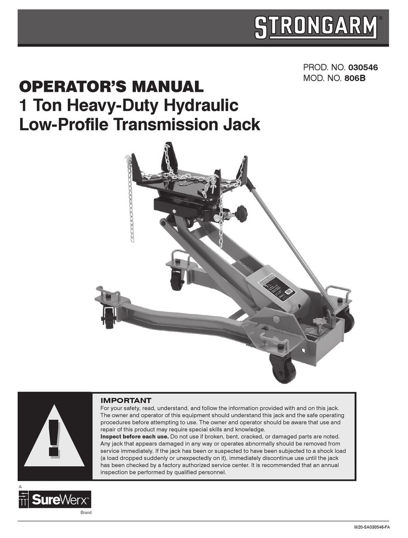 Surewerx Strongarm 806B Operator's manual