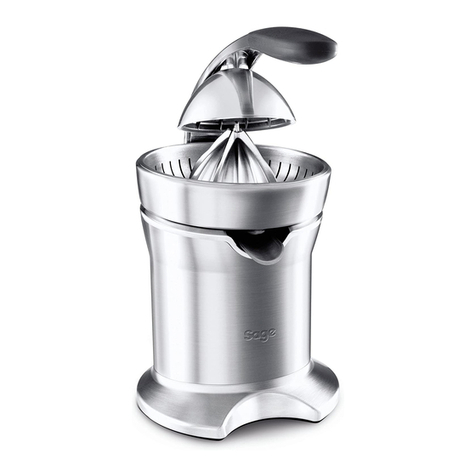 Sage Citrus Press 800CP Instruction book