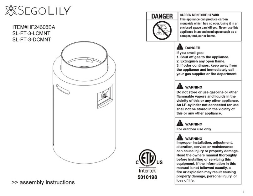Sego Lily SL-FT-3-LCMNT User manual