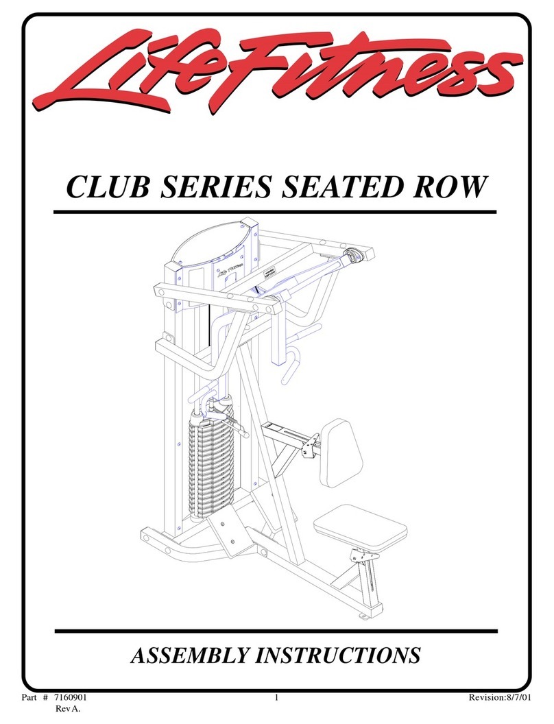 Life Fitness Club Series Assembly instructions
