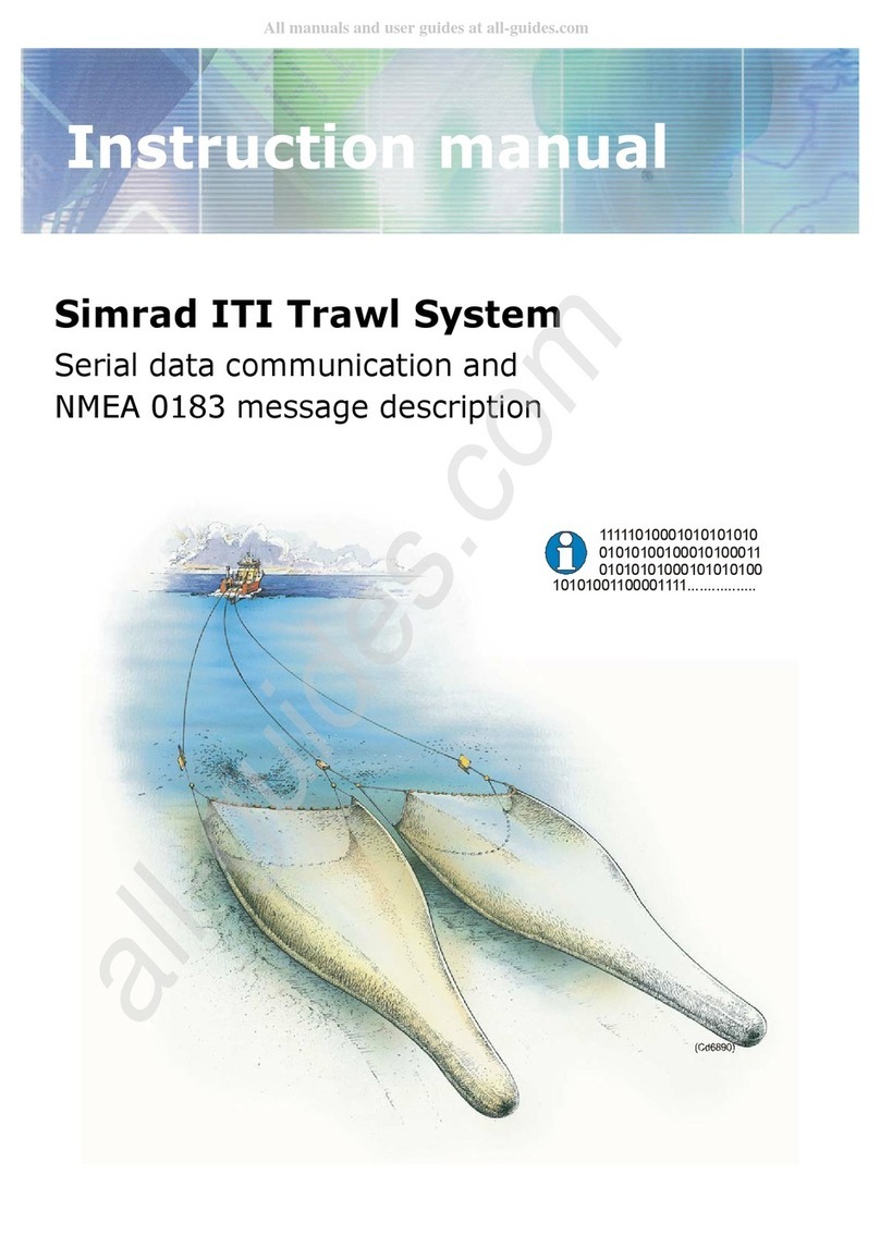 Simrad ITI TRAWL SYSTEM instruction manual