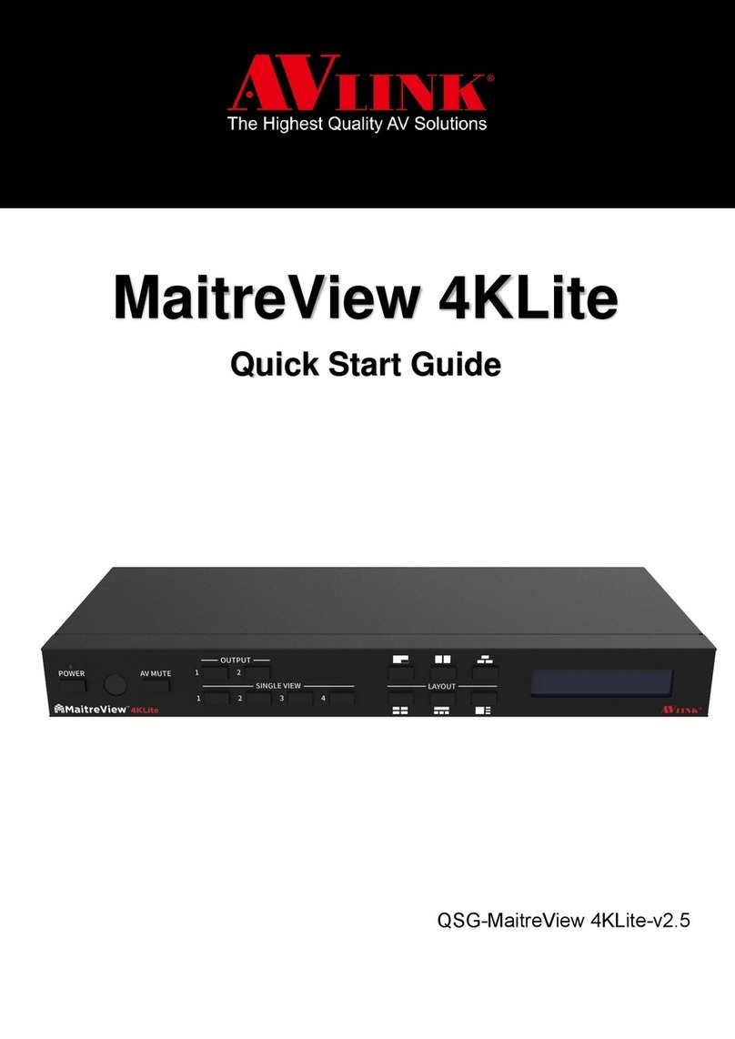 AVLink MaitreView 4KLite User manual