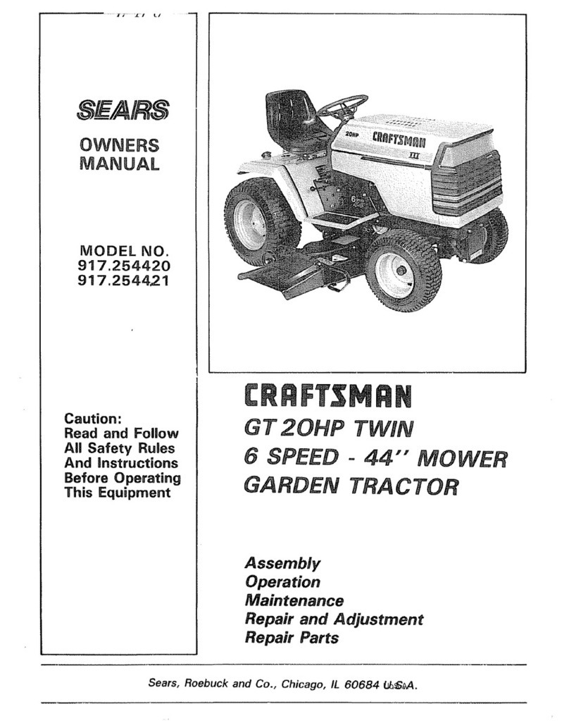 Sears 917.254420 User manual