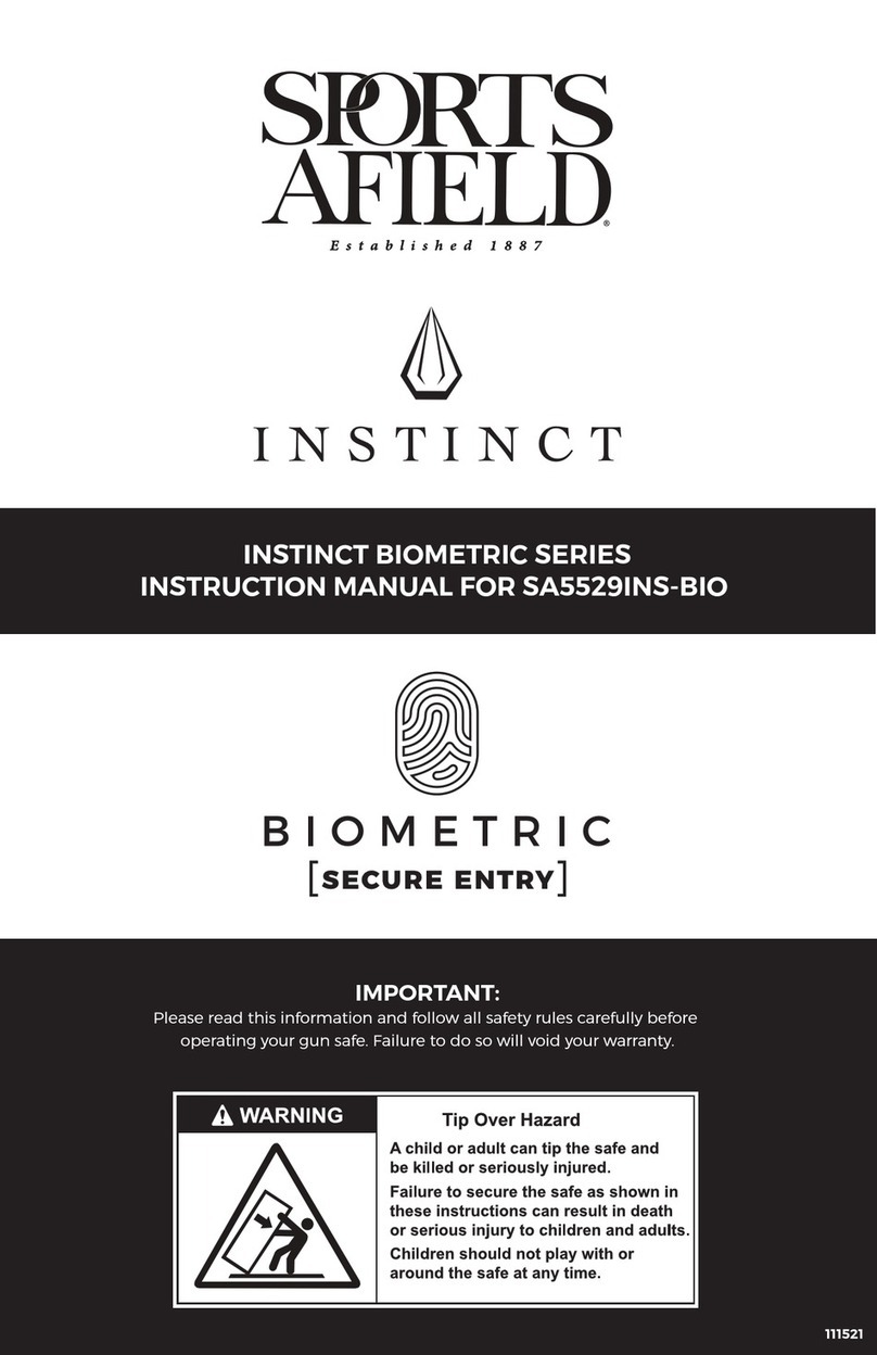 SPORTS AFIELD INSTINCT BIOMETRIC Series instruction manual