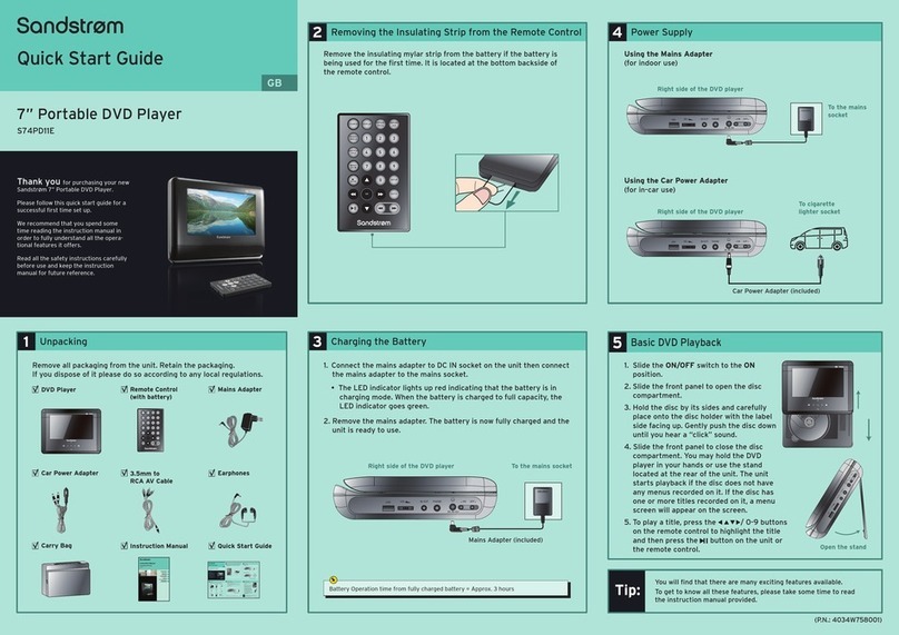 Sandstrom S74PD11E User manual
