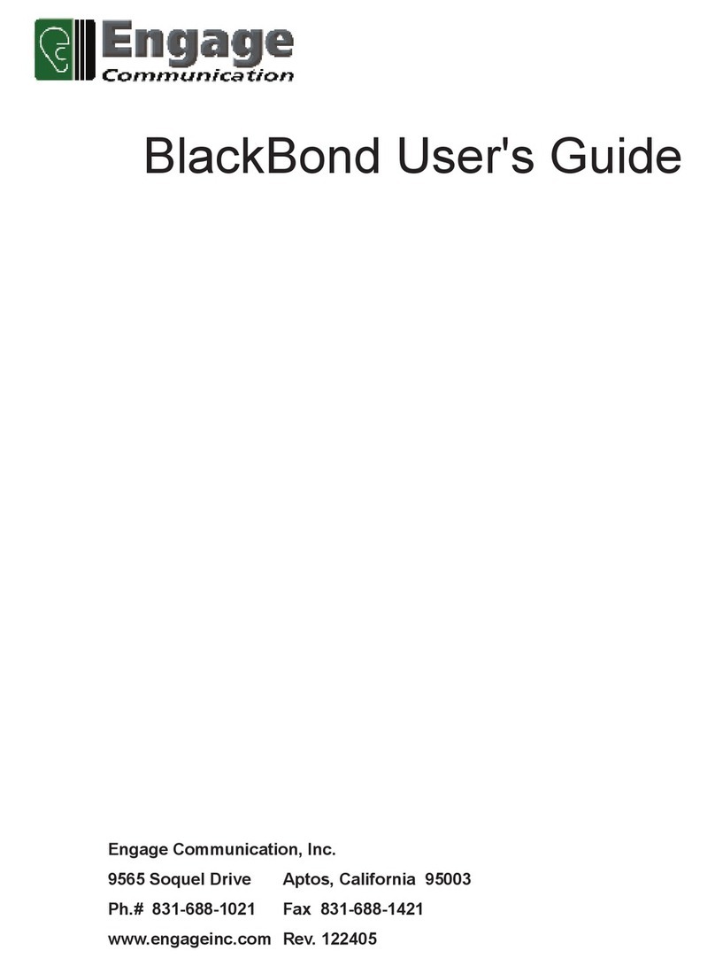 Engage Communication BlackBond user guide