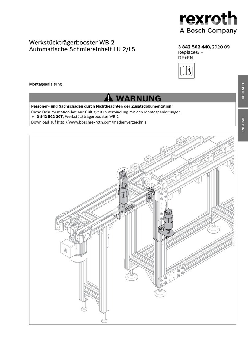 Bosch Rexroth WT 2 Assembly instructions