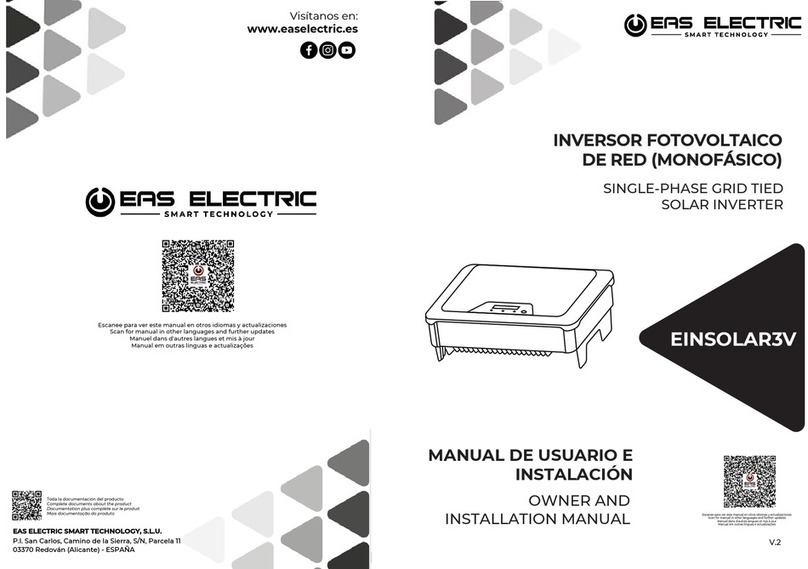 EAS Electric EINSOLAR3V Owners and installation manual