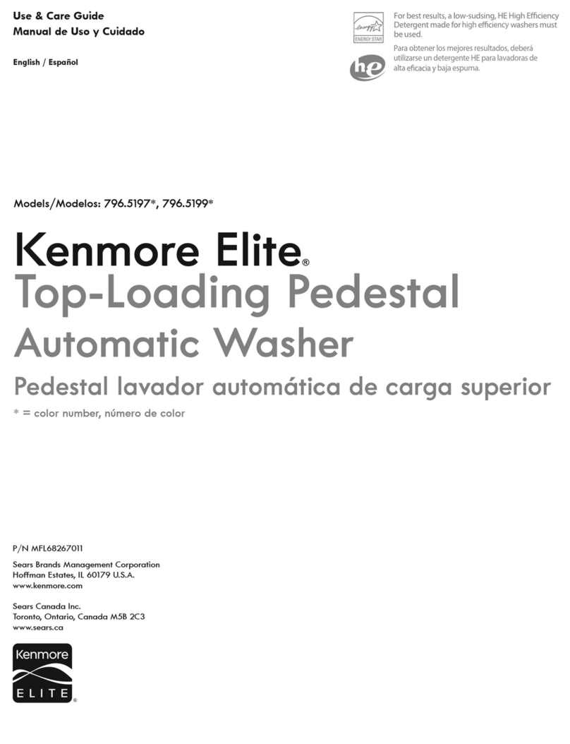 Kenmore 796.5197 Series User manual