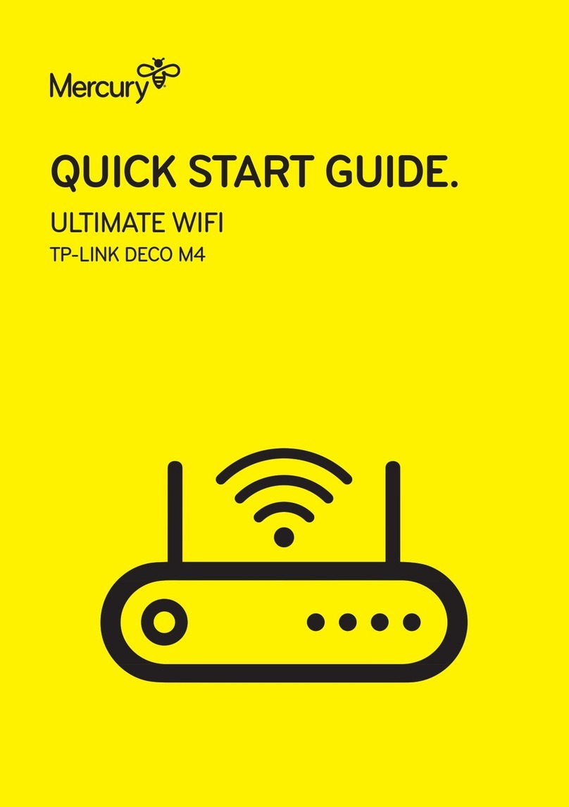 Mercury ULTIMATE WIFI TP-LINK DECO M4 User manual