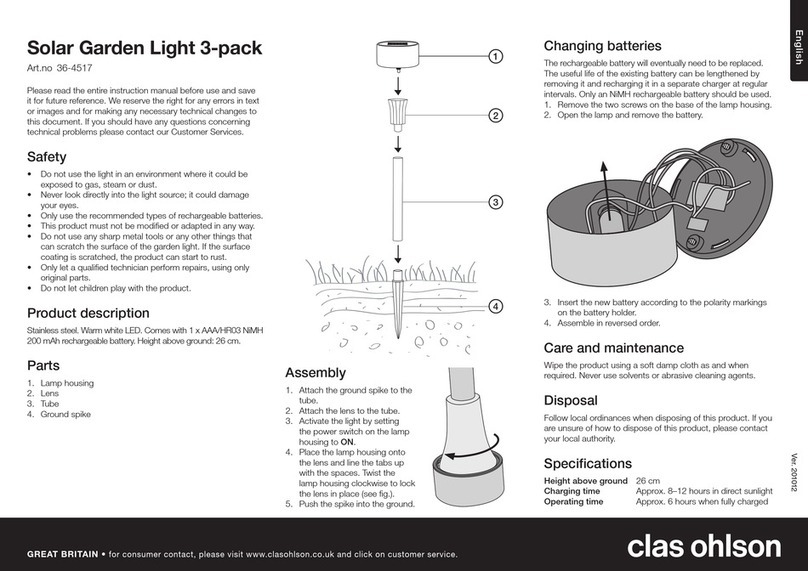 Clas Ohlson 36-4517 User manual