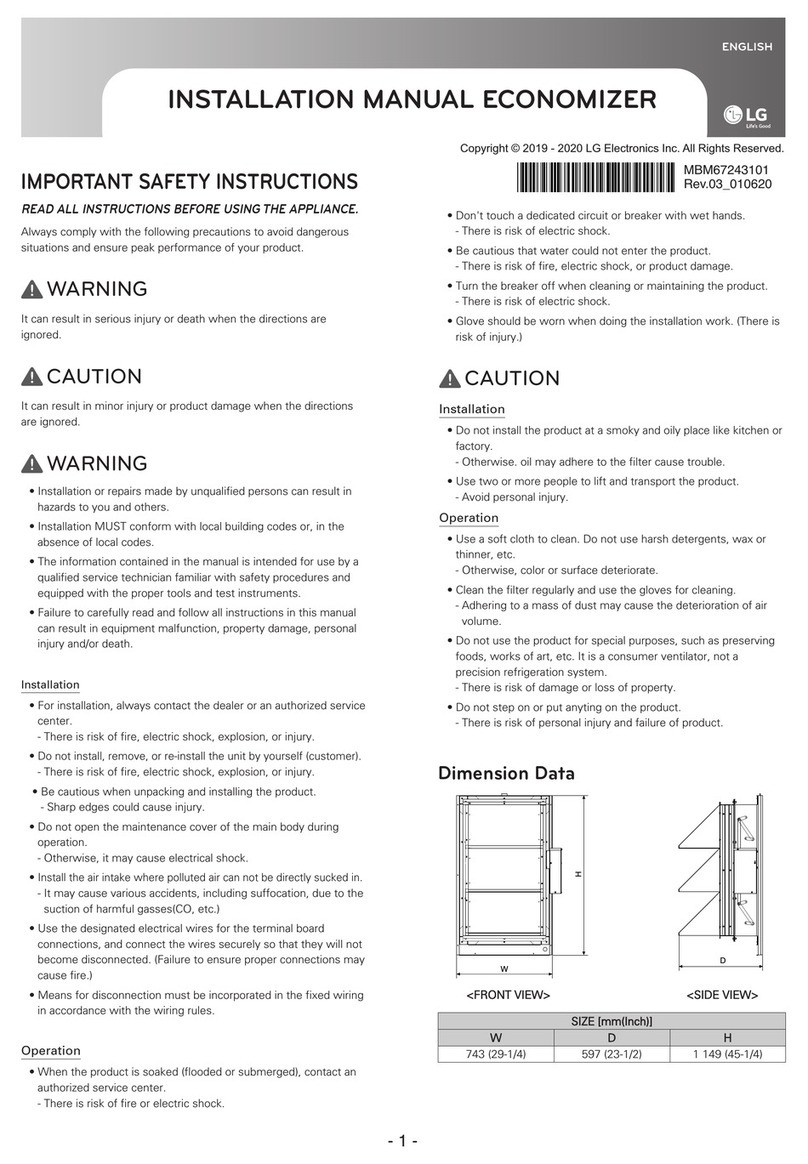 LG PKEMD1CA0 installation manual