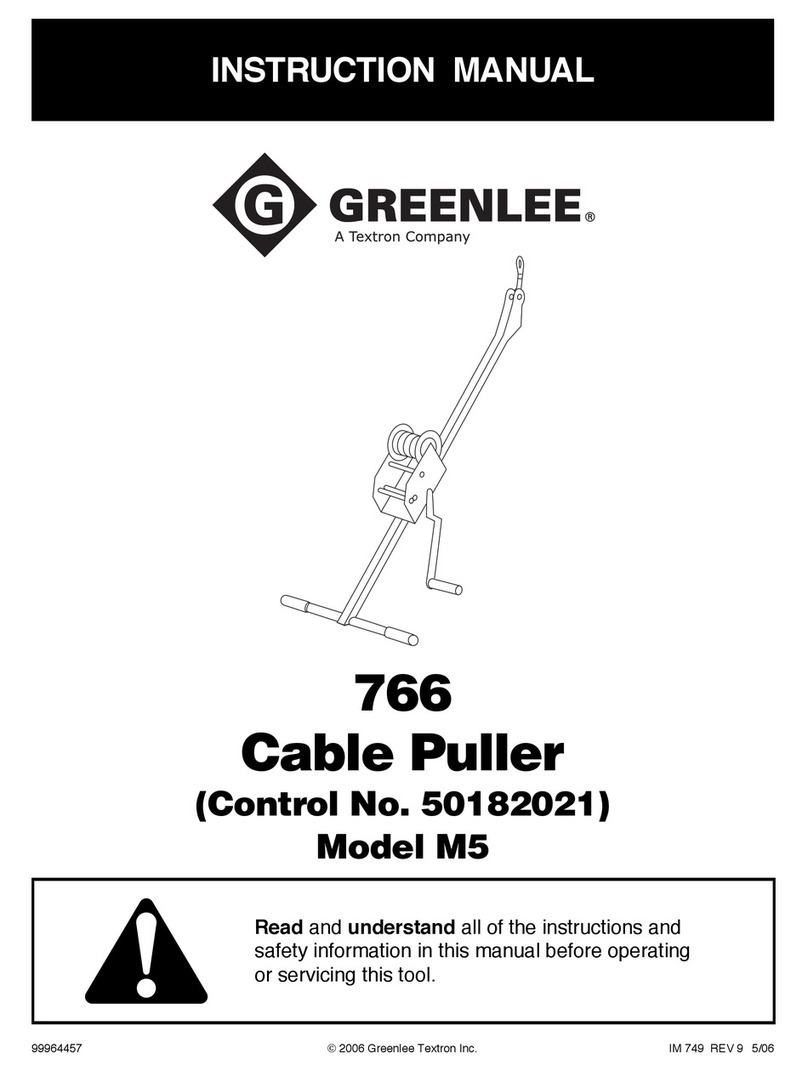 Textron GREENLEE 766 M5 User manual
