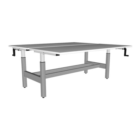 Knight Cubit Shared Highrise Desk Parts list manual