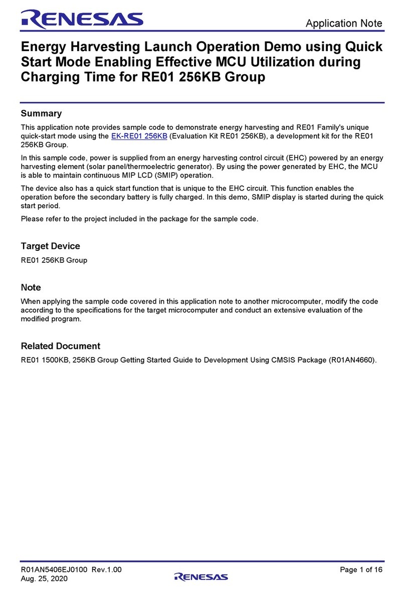 Renesas EK-RE01 256KB Application note