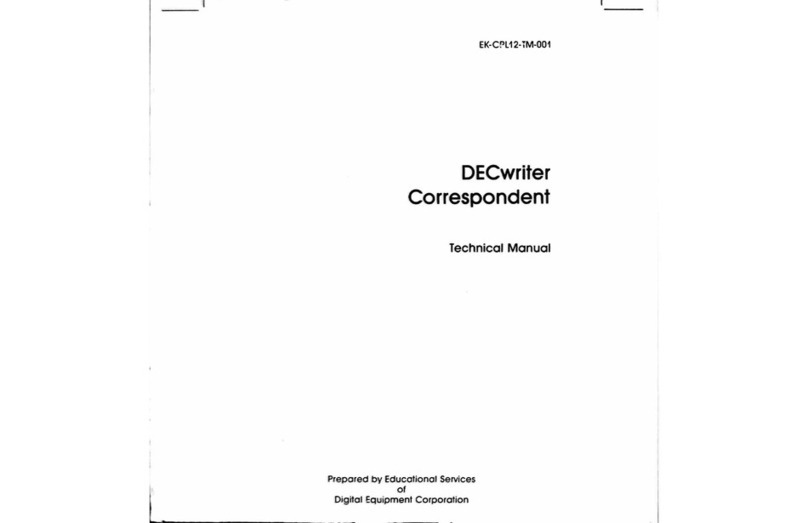 Digital Equipment DECwriter Correspondent Technical manual