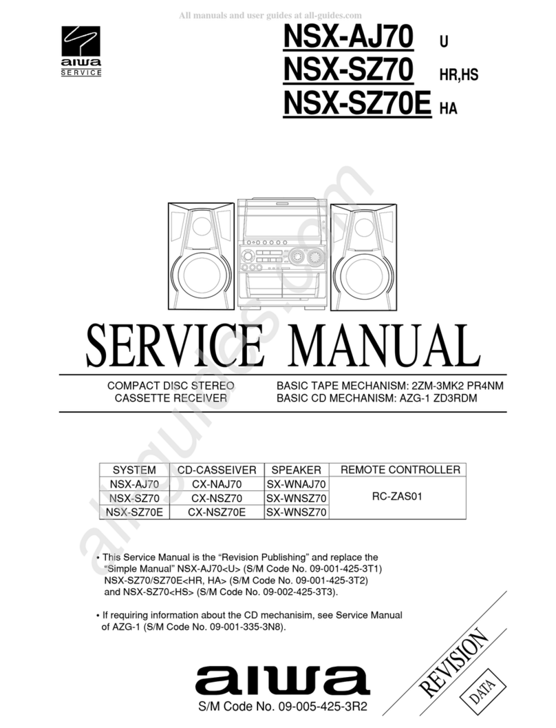 Aiwa NSX-AJ70 User manual