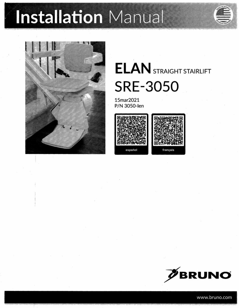 Bruno ELAN SRE-3050 installation manual