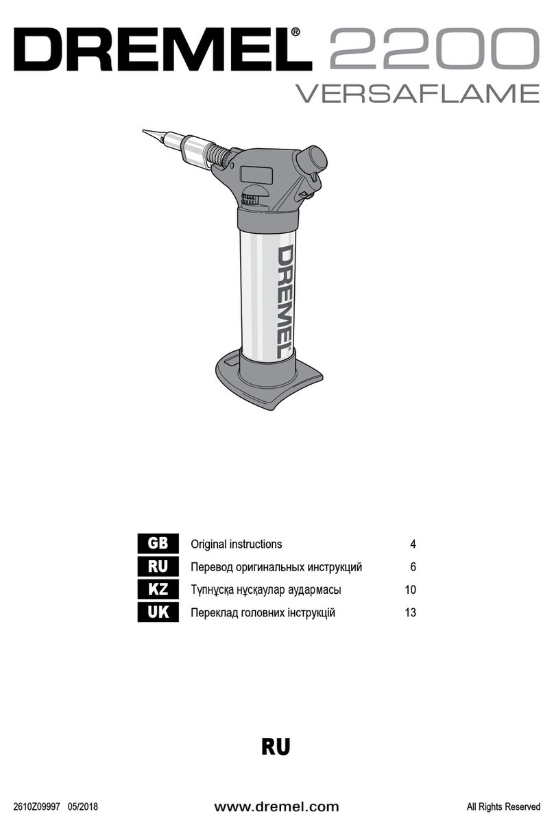 Bosch Dremel VERSAFLAME 2200 Original instructions
