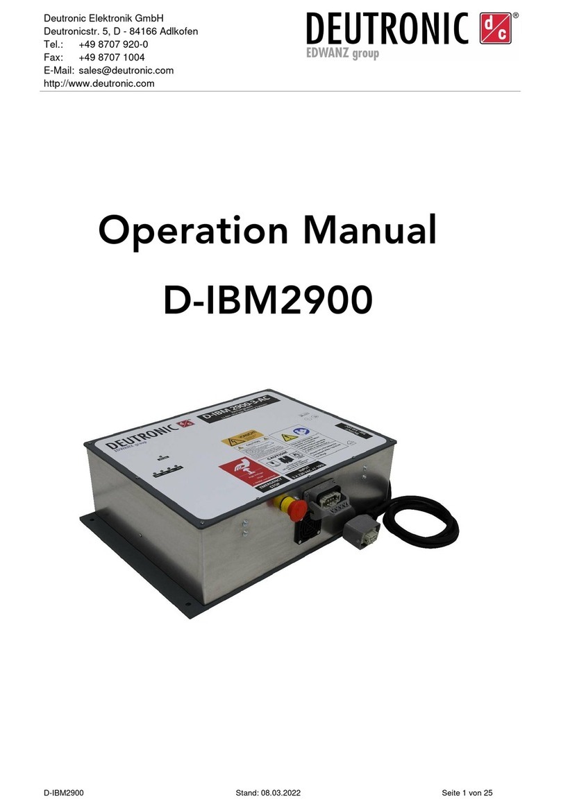 EDWANZ group DEUTRONIC D-IBM2900 User manual