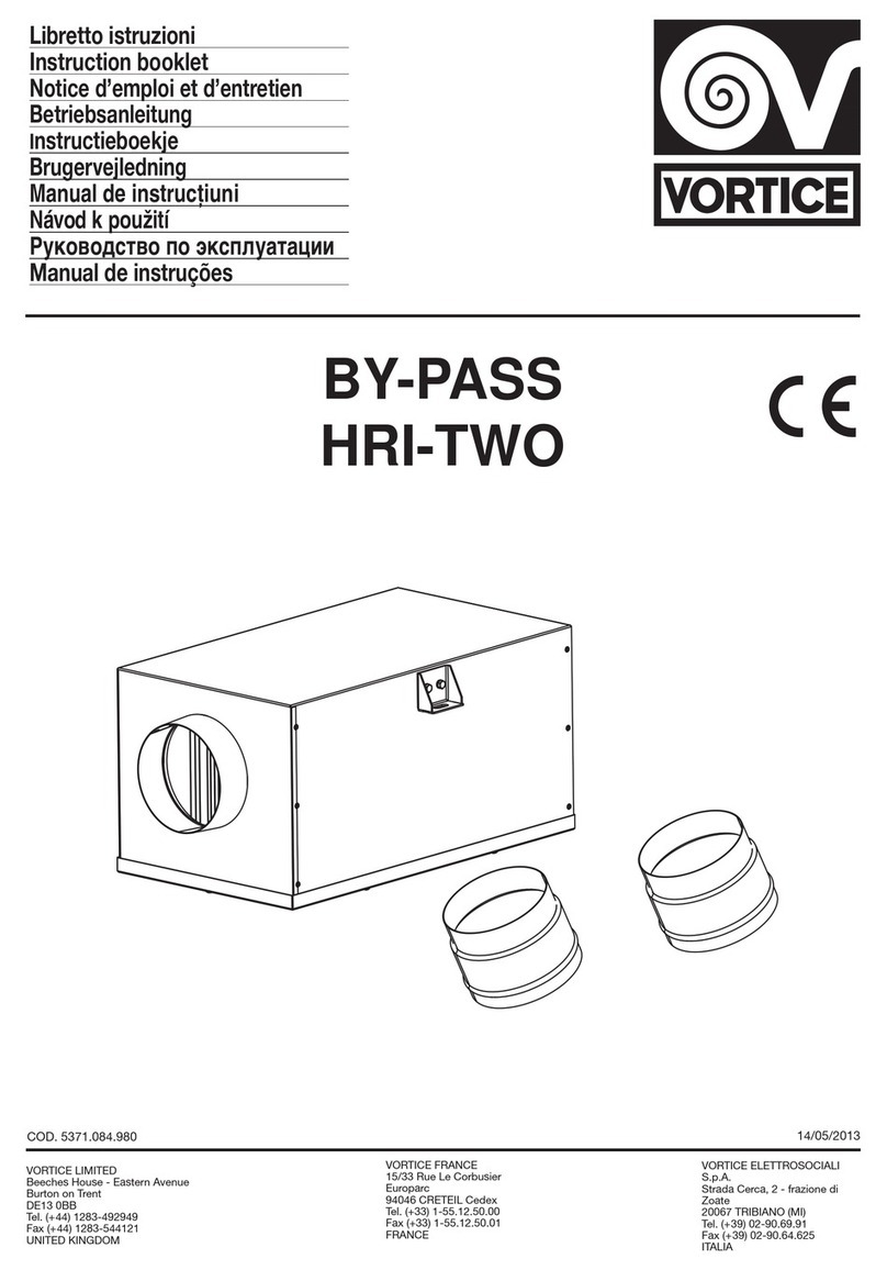 Vortice HRI-TWO User manual