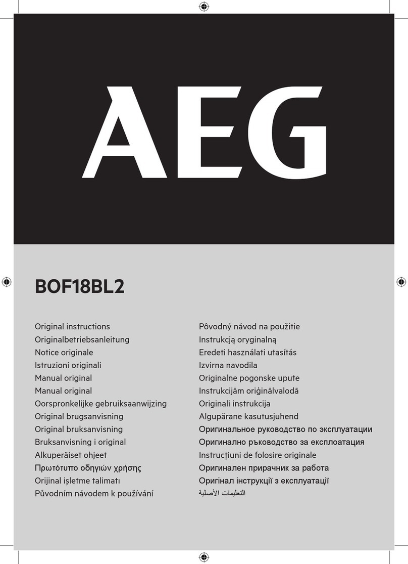 AEG BOF18BL2 User manual