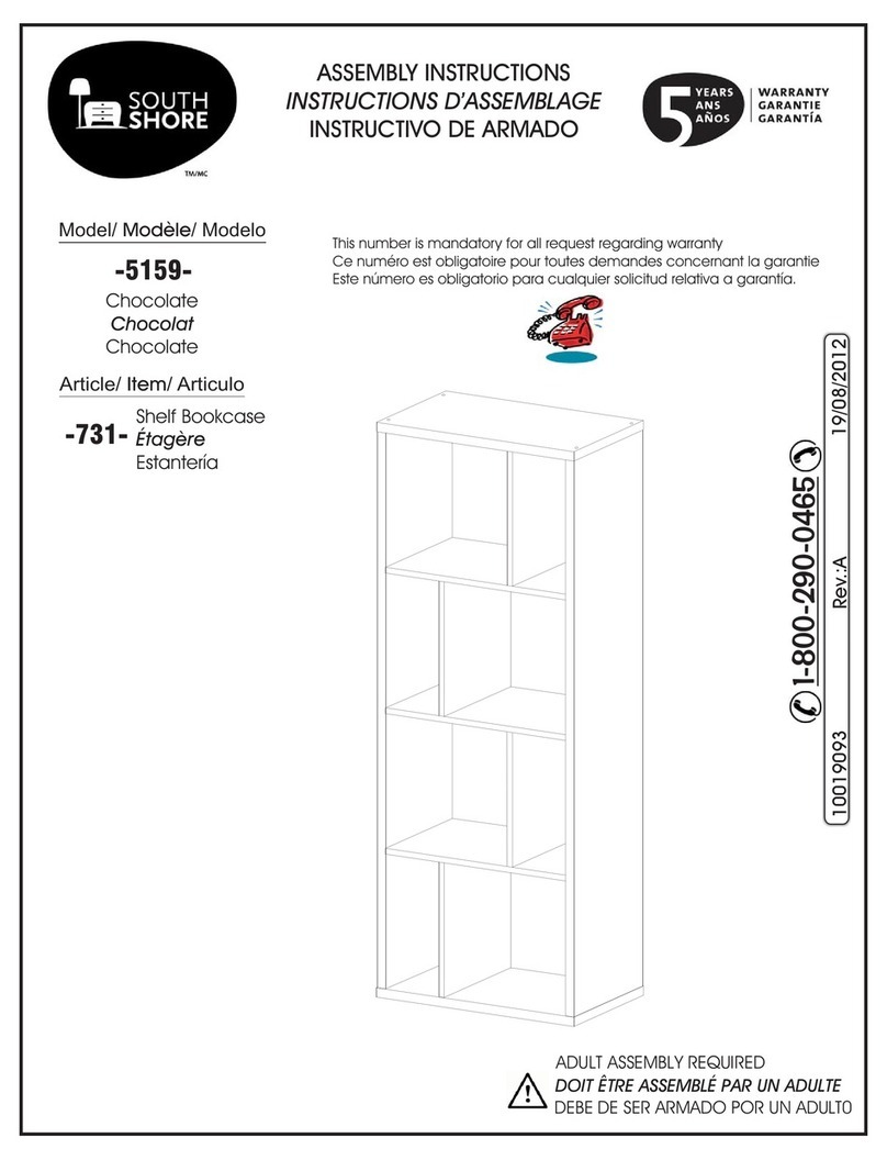 SouthShore 5159 Series Assembly instructions