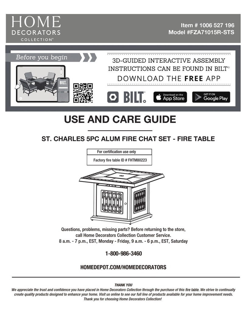 Home Decorators Collection ST. CHARLES FZA71015R-STS Use and care guide