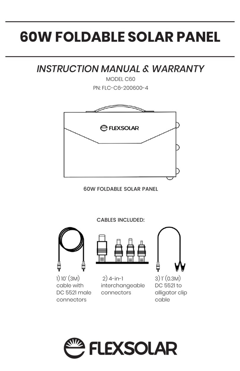 Flexsolar C60 Instruction manual & warranty