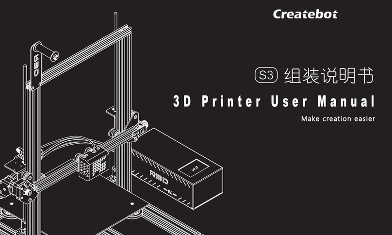 Createbot S3 user manual