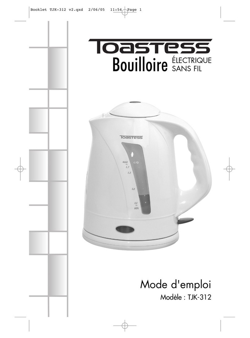 Toastess TJK-312 Instruction booklet