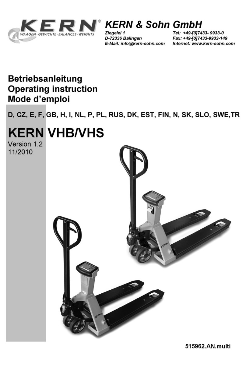KERN VHB 2T1 Operating	 instruction