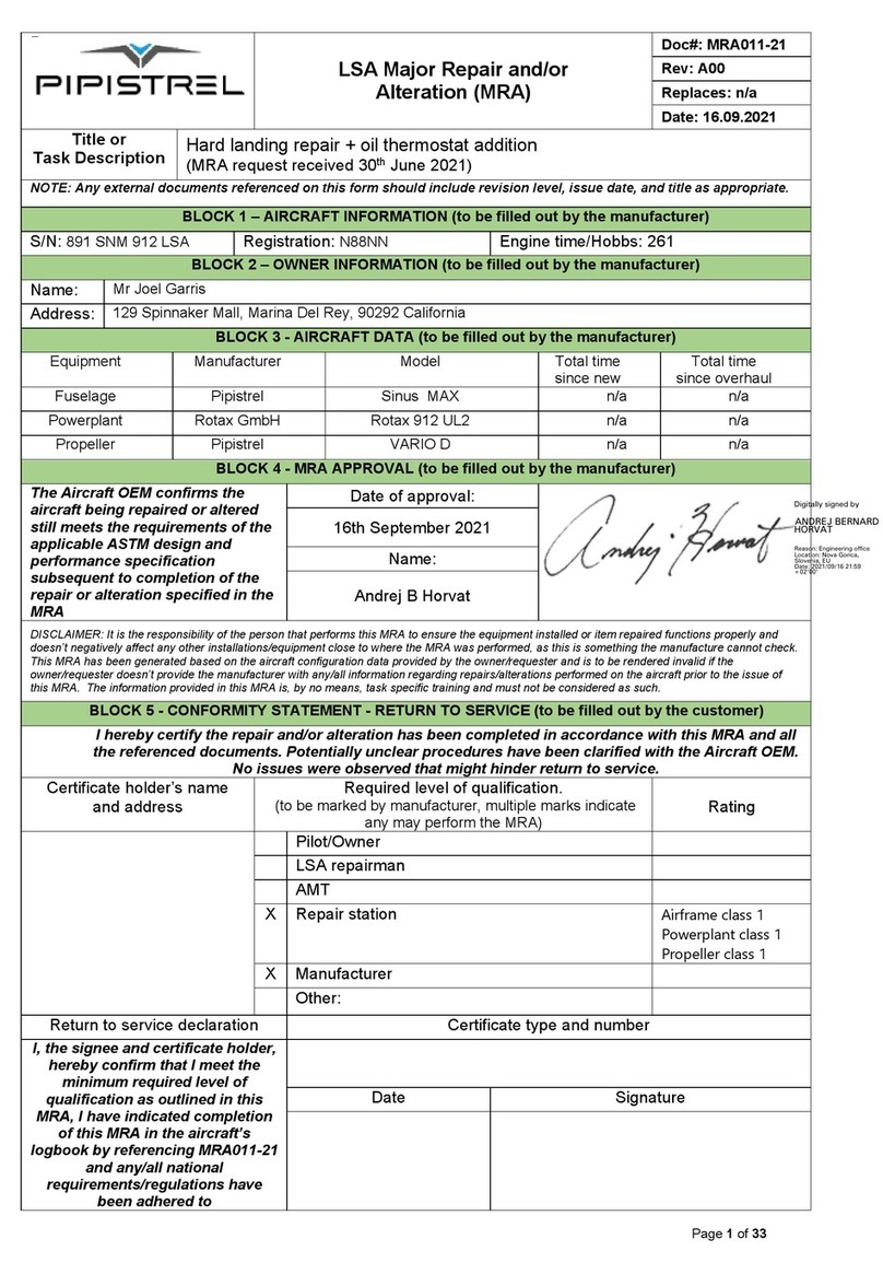 Pipistrel LSA-MRA manual
