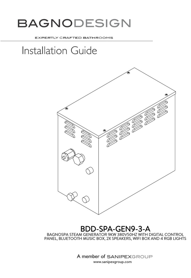 BAGNODESIGN BAGNOSPA BDD-SPA-GEN9-3-A installation guide