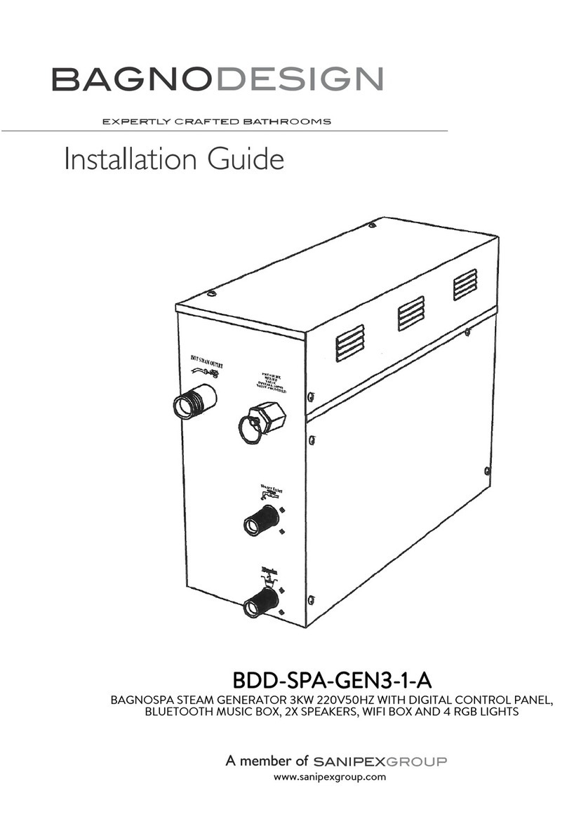 BAGNODESIGN BAGNOSPA BDD-SPA-GEN3-1-A installation guide