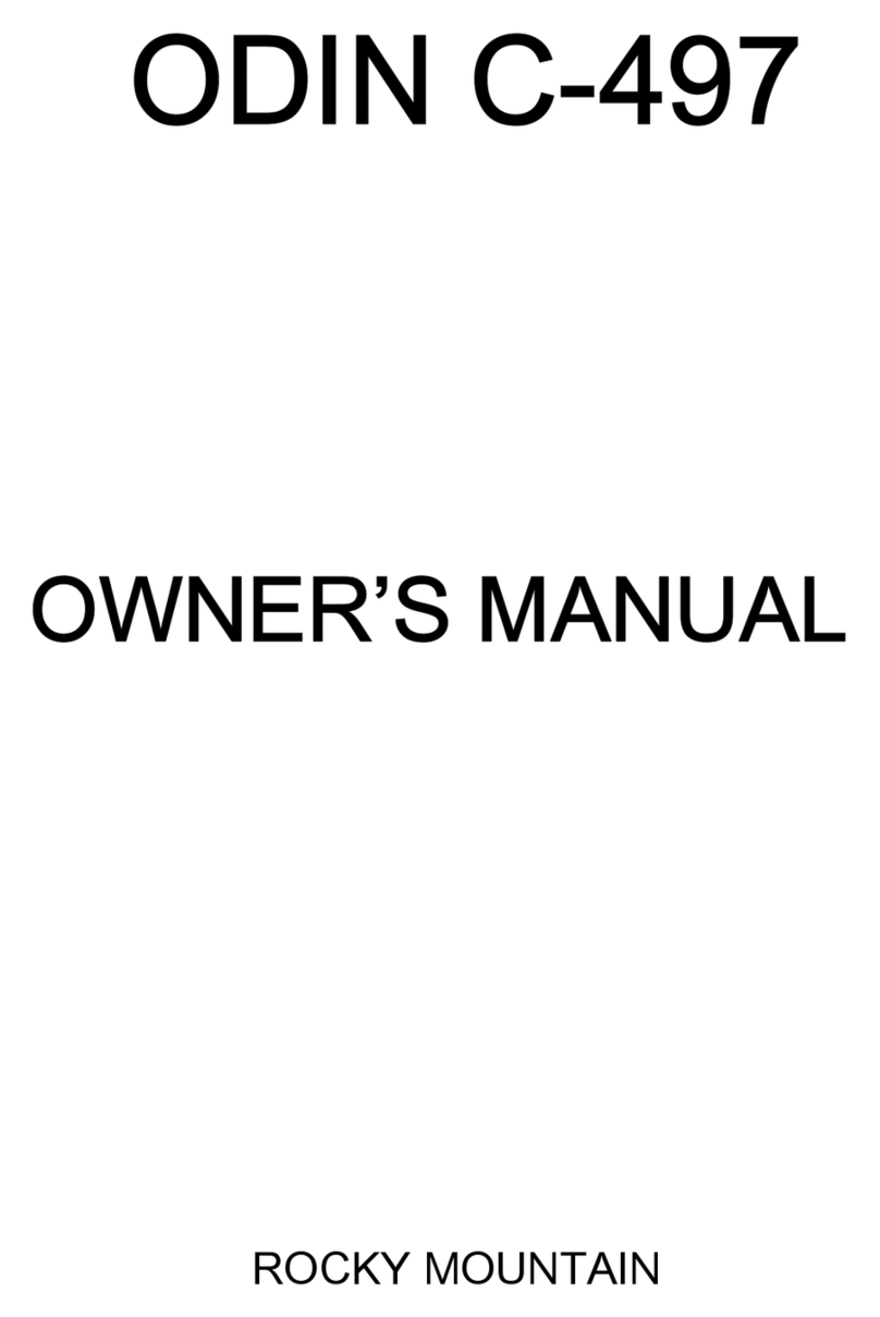 Rocky Mountain ODIN C-497 owner's manual