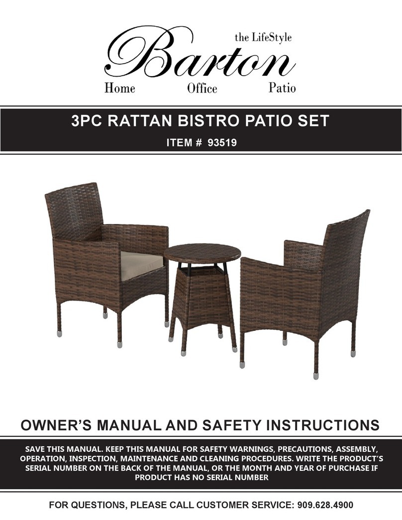 Barton 93519 Owner's manual and safety instructions