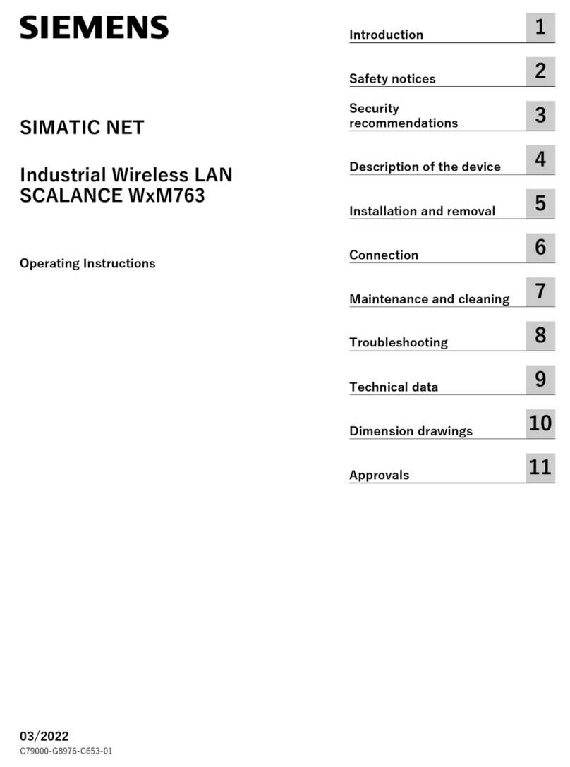 Siemens SIMATIC NET SCALANCE WxM763 User manual
