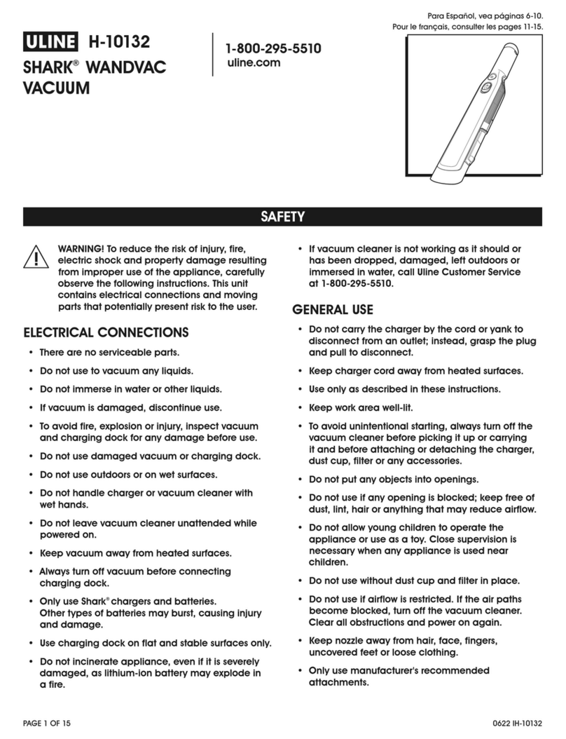 U-Line SHARK H-10132 User manual U-Line SHARK H-10132 User manual