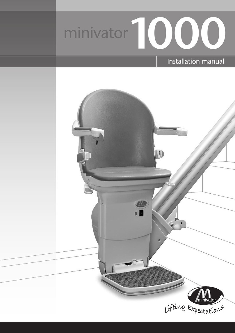 Minivator 1000 series installation manual