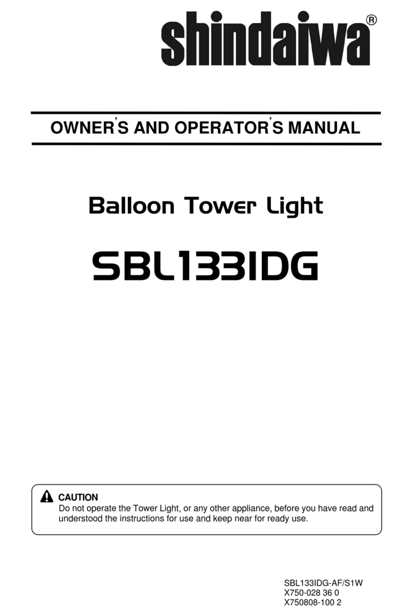 Shindaiwa SBL133IDG Owner's and operator's manual