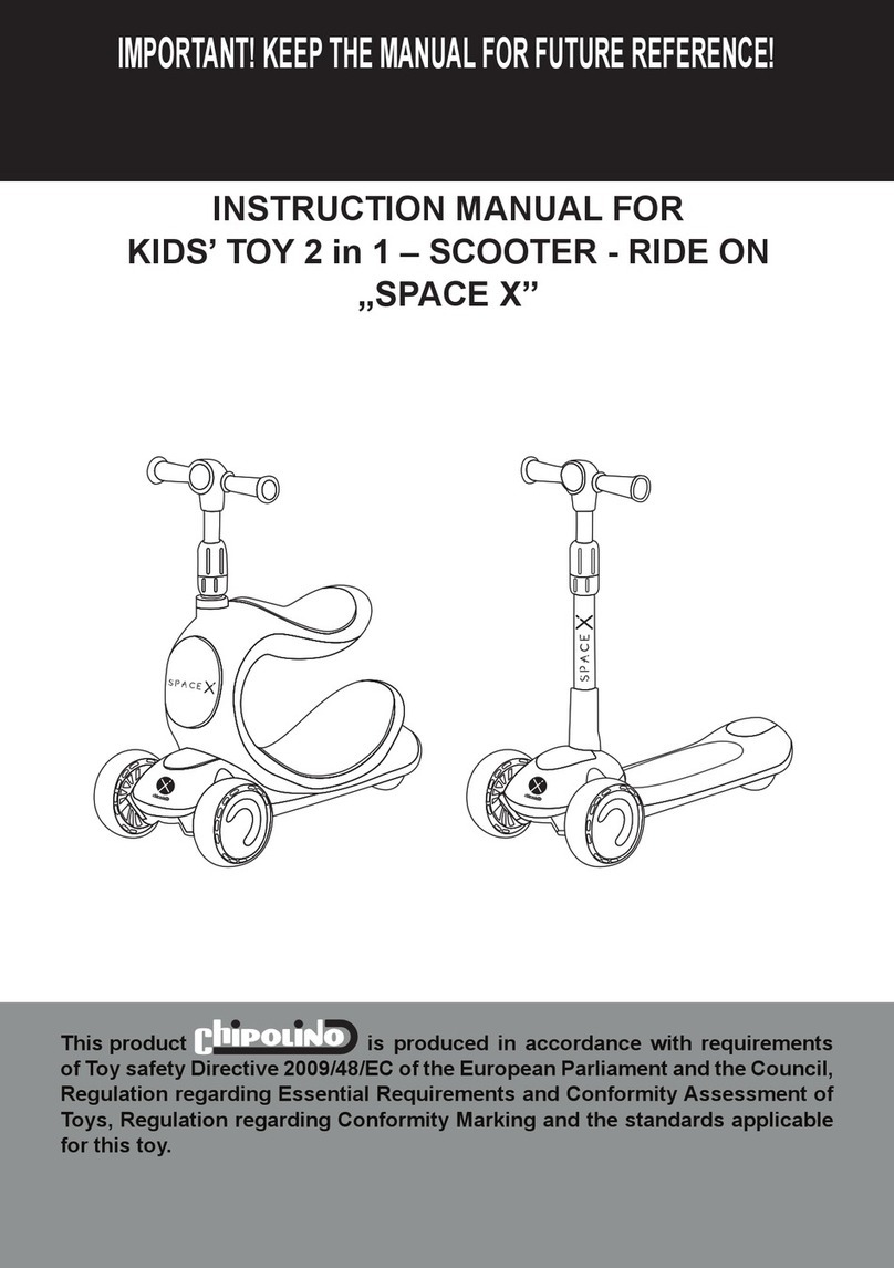Chipolino SPACE X instruction manual