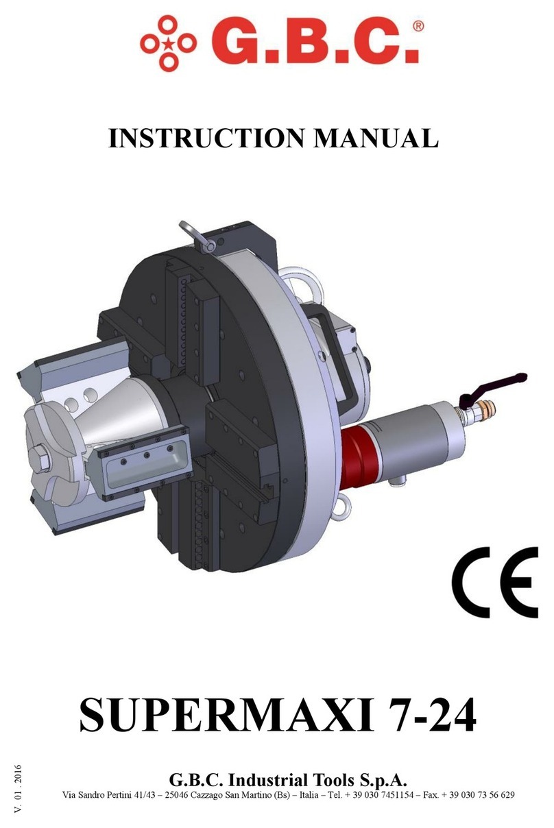 G.B.C SUPERMAXI 7-24 instruction manual