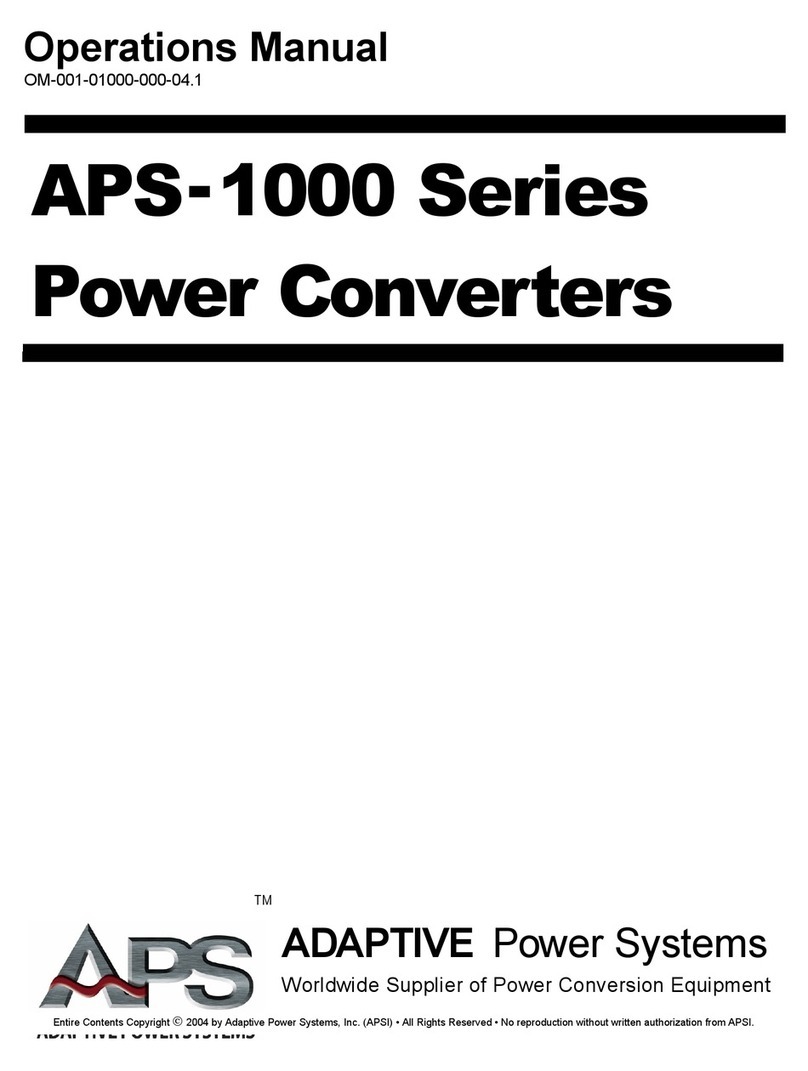 APS APS-1000 Series Operation manual
