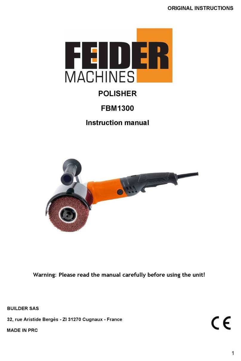 Feider Machines FBM1300 User manual