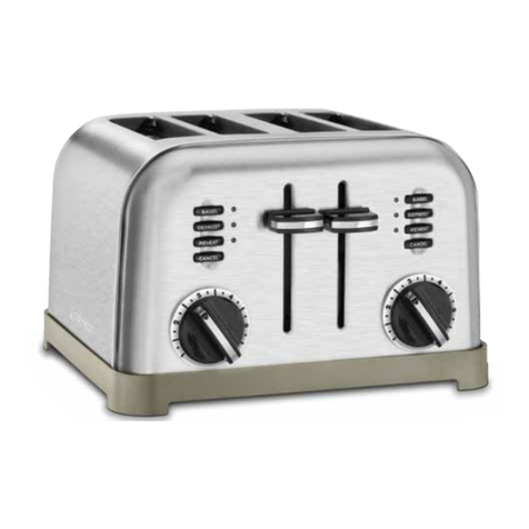 Cuisinart CPT180 Series Installation and operation manual Cuisinart CPT180 Series Installation and operation manual