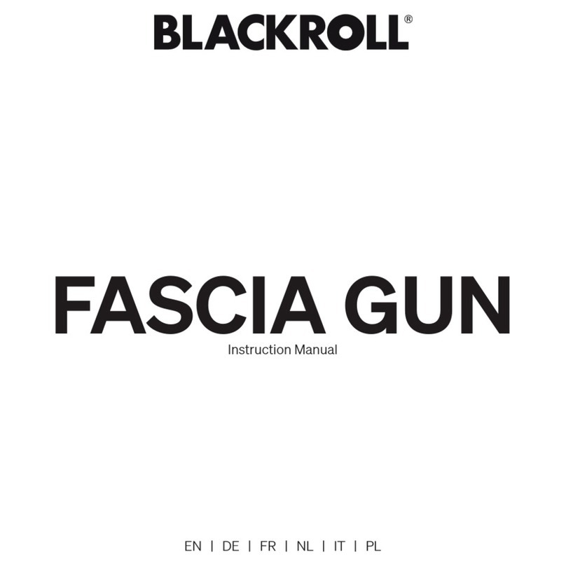 BLACKROLL FASCIA GUN instruction manual