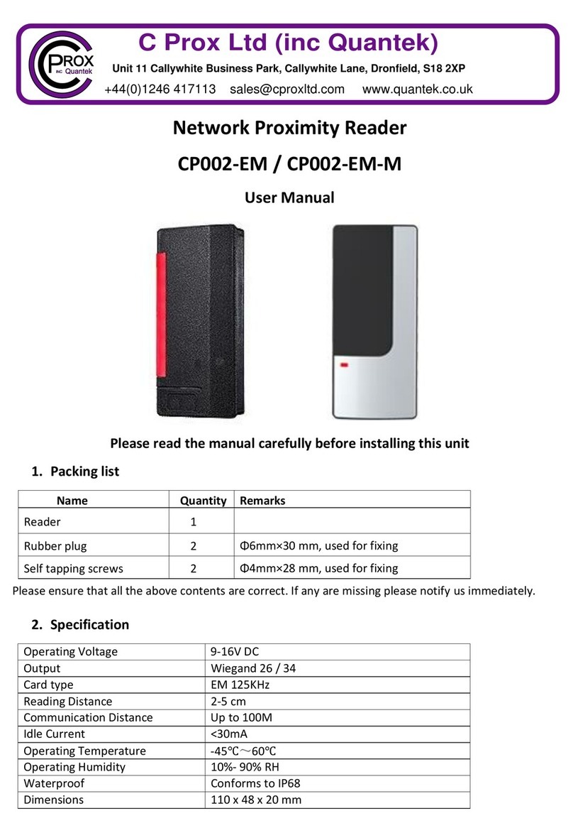 C Prox CP002-EM user manual