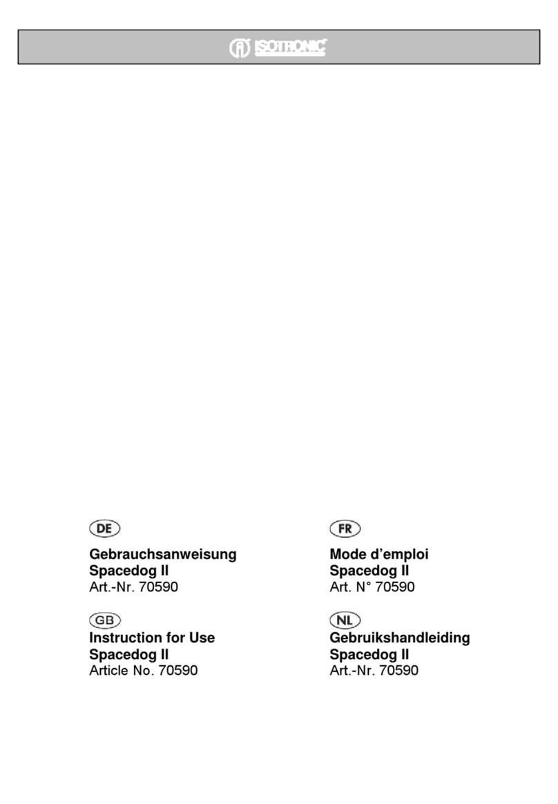 Isotronic Spacedog II User manual